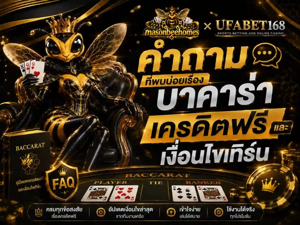 คำถามที่พบบ่อยเรื่อง บาคาร่าเครดิตฟรี และ เงื่อนไขเทิร์น